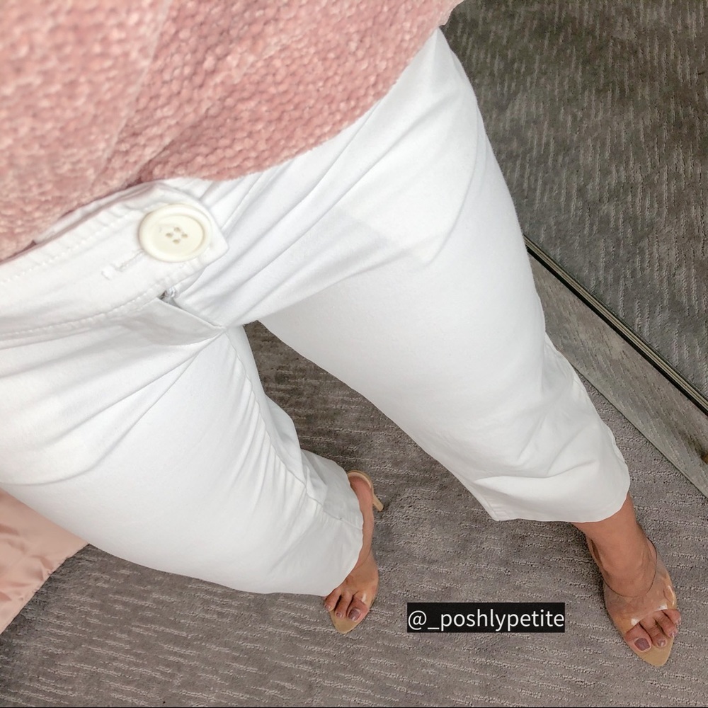 Forever 21 white cropped wide pants - Picture 2 of 10